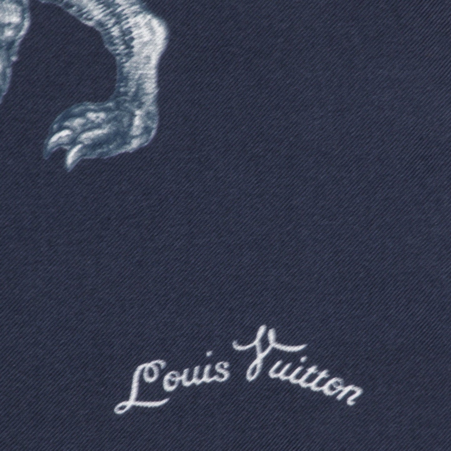 Silk Chapman Allover Pocket Square Encre