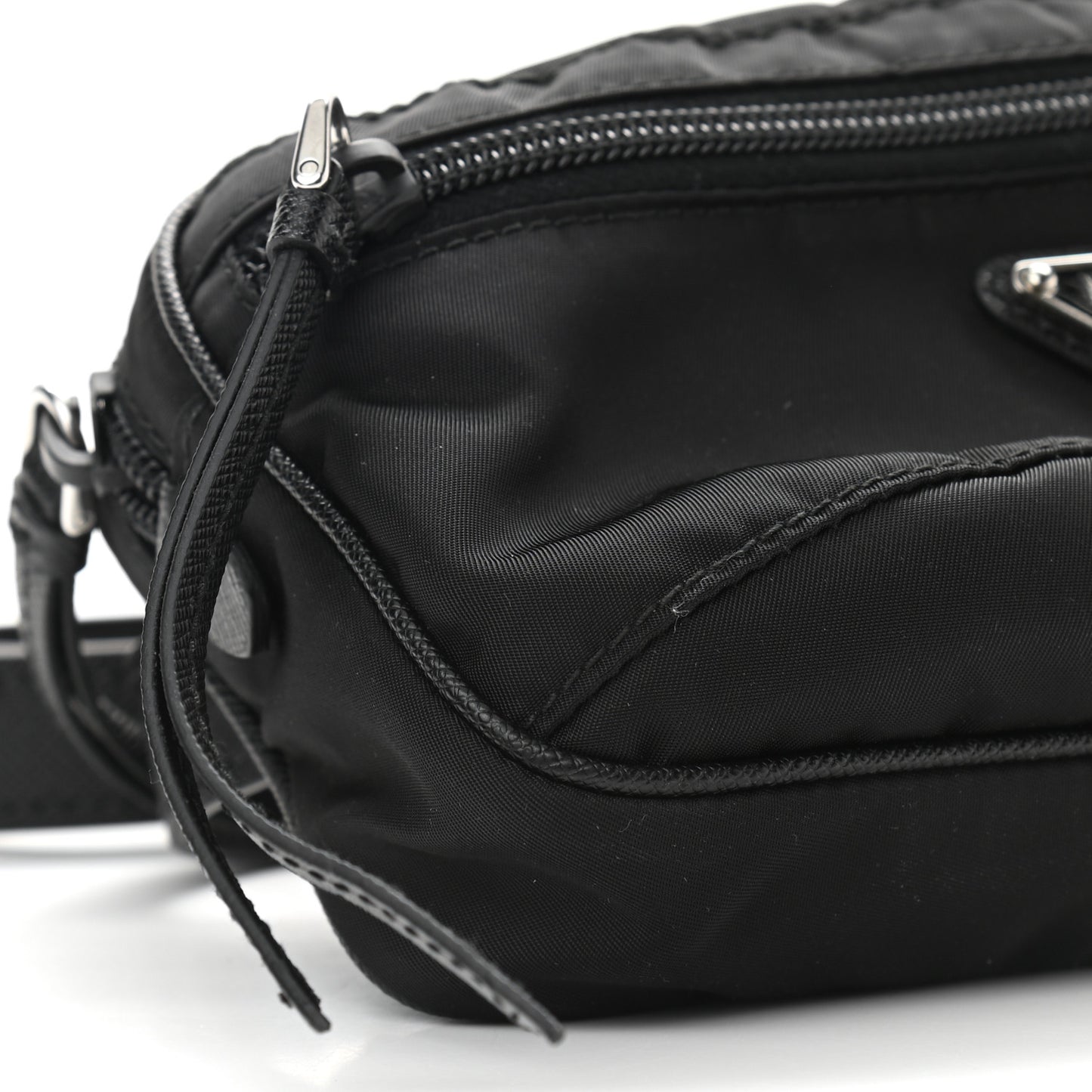 Nylon Saffiano Belt Bag Black