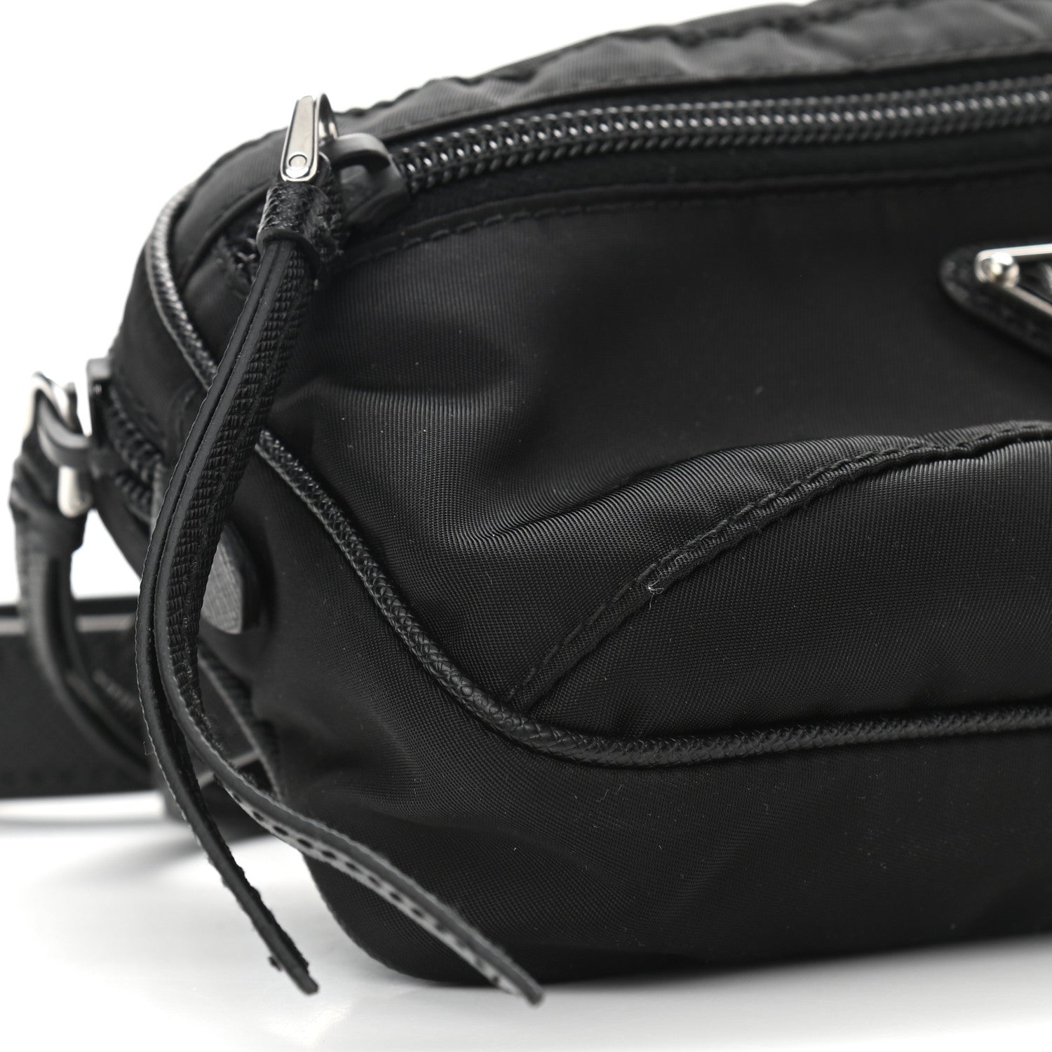 Prada Nylon Saffiano Belt Bag Black 8 of 9