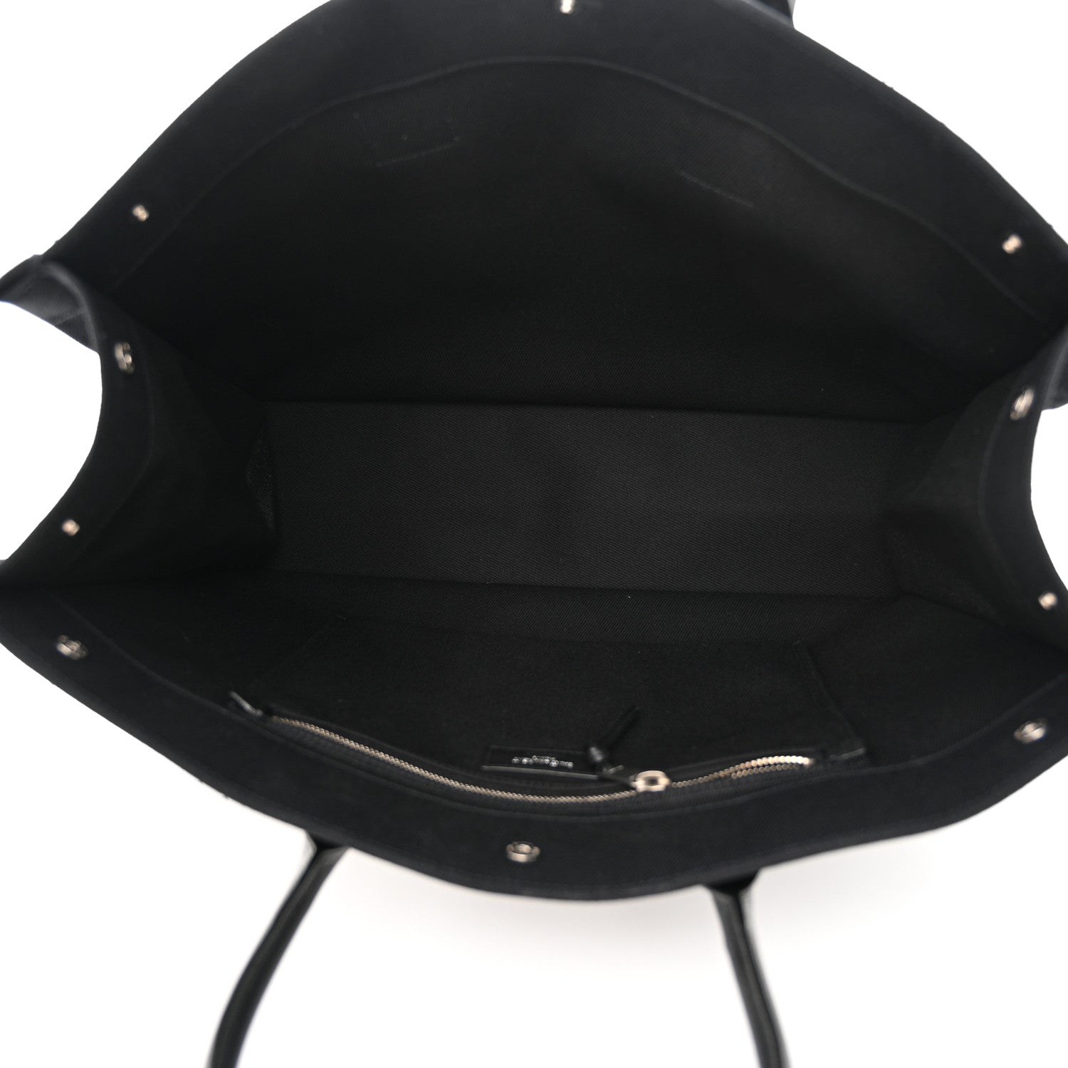 Saint Laurent Linen Calfskin Rive Gauche Tote Black 5 of 9
