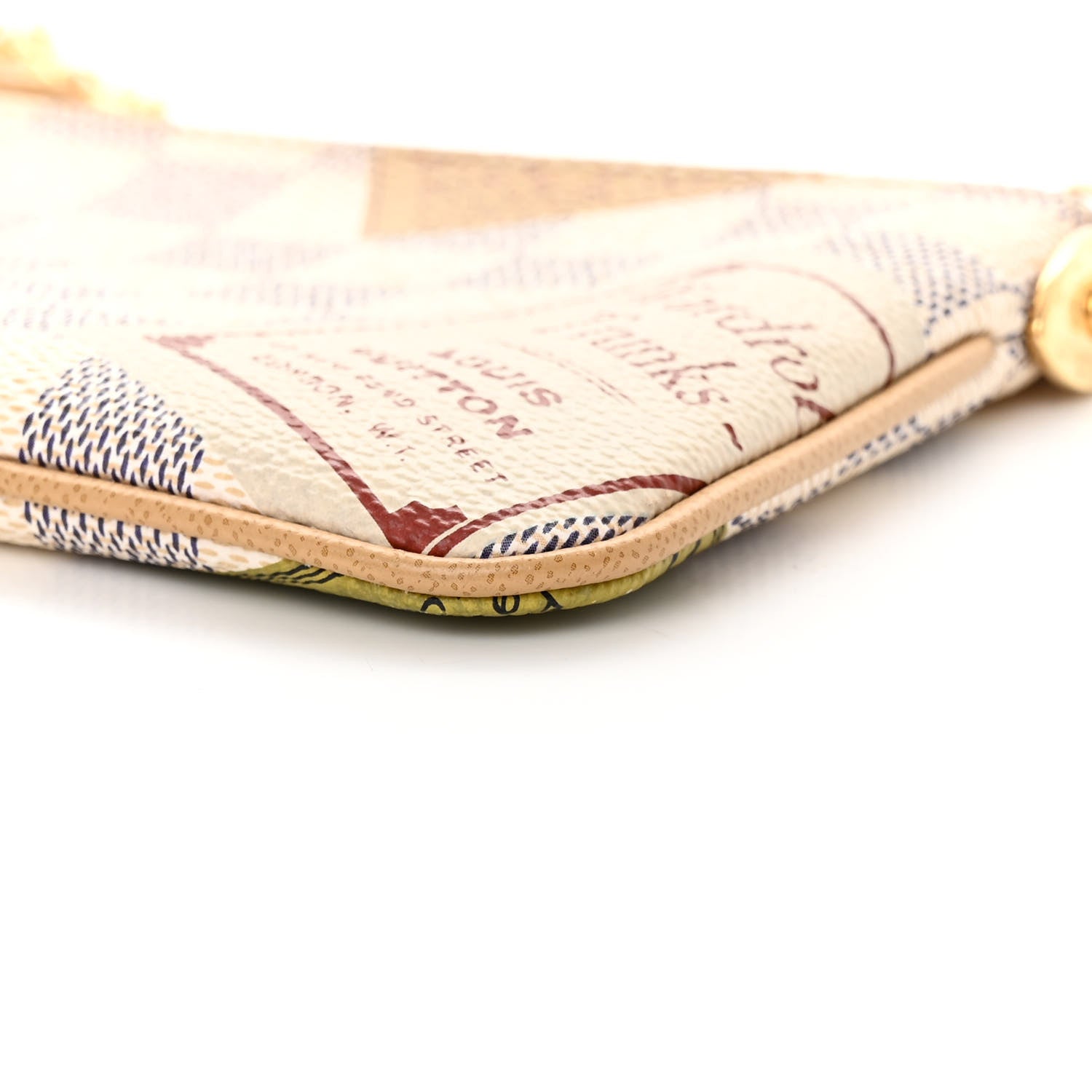 Louis Vuitton Damier Azur Trunks Labels Pochette Milla MM 10 of 11