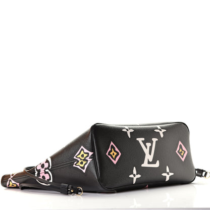 Louis Vuitton Monogram Giant Wild At Heart Neverfull MM Black 3 of 5