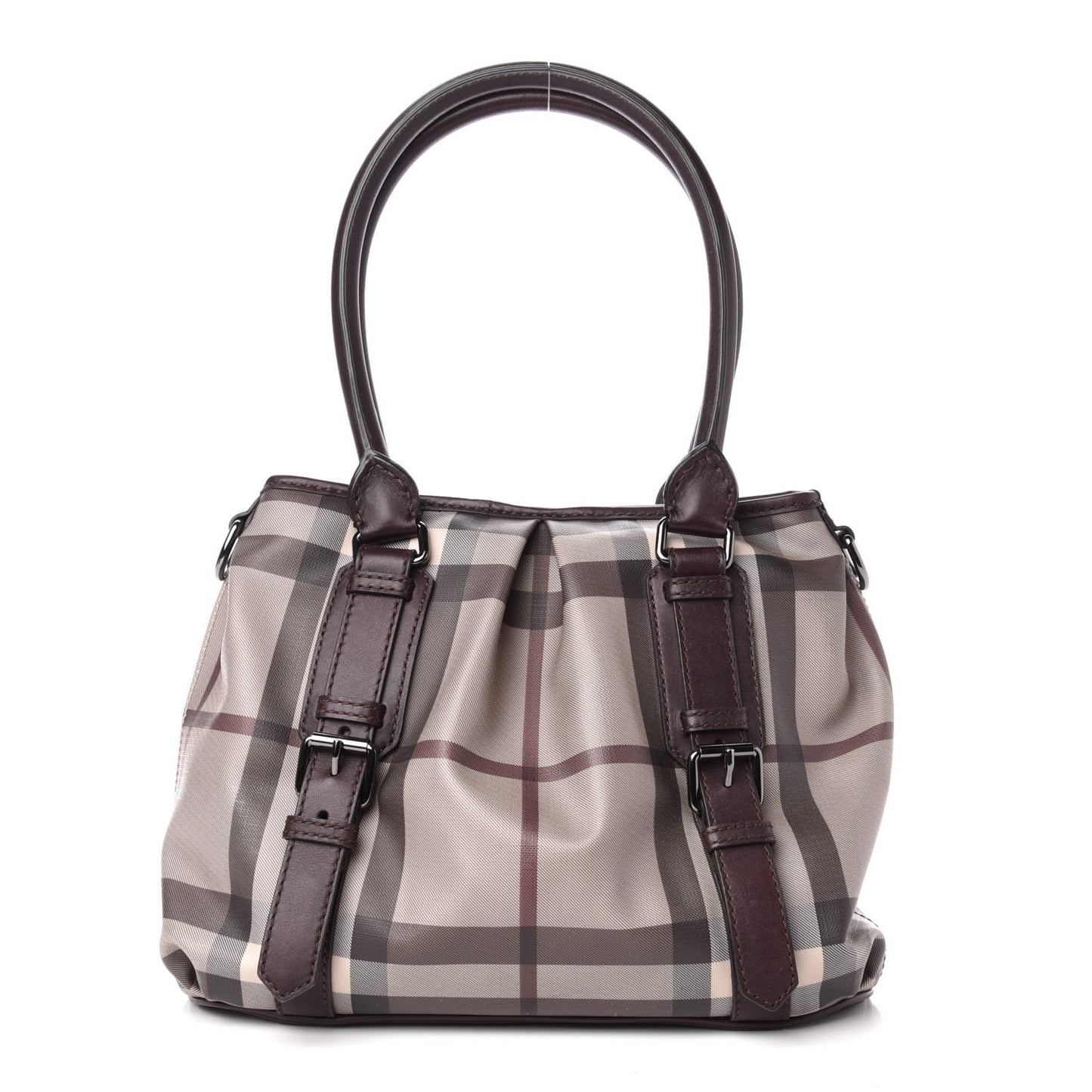 Smoked Check Small Northfield Tote Plum