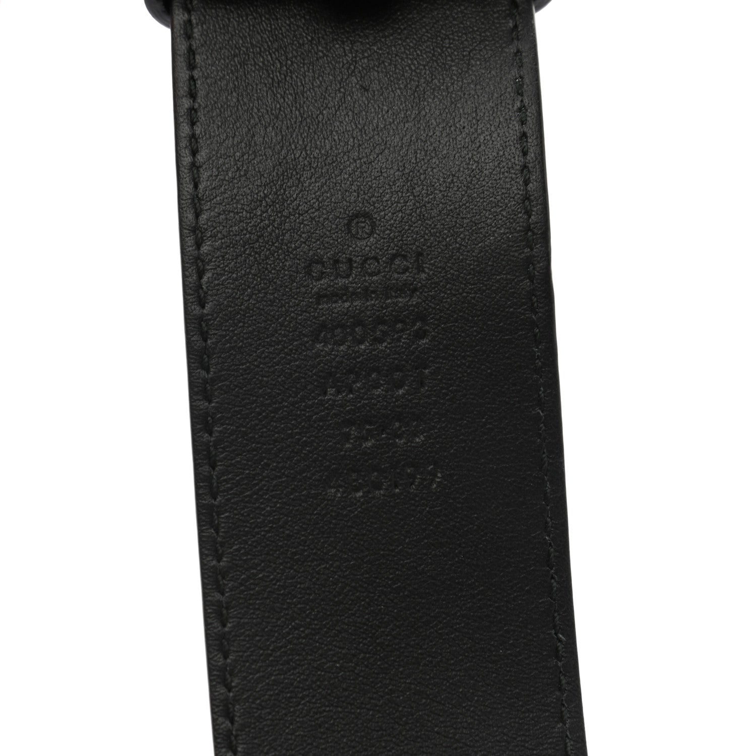 Gucci Calfskin Double G 40mm Belt 75 30 Black 3 of 5