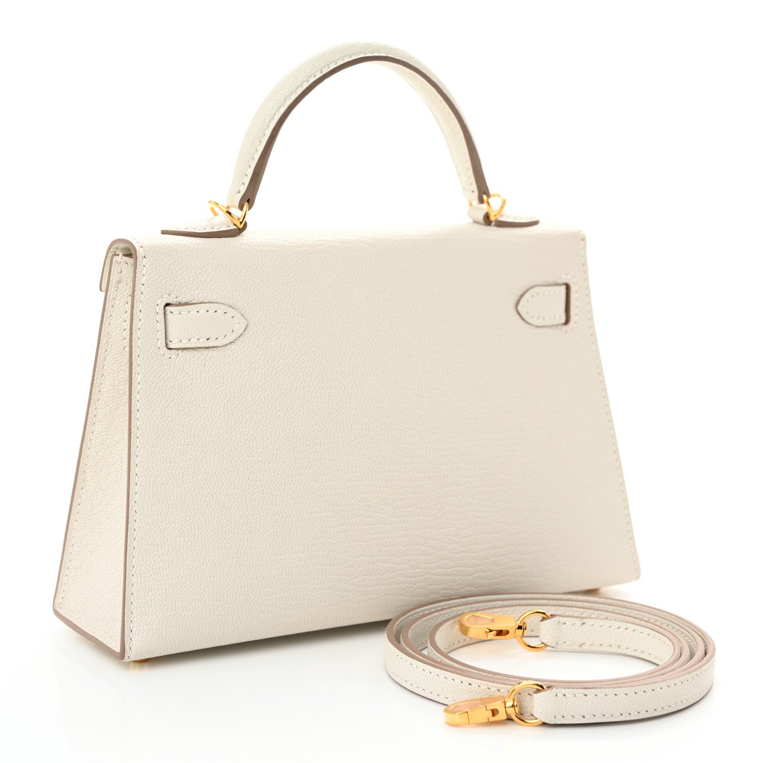 Hermes Chevre Mysore Mini Kelly Sellier 20 Mushroom 3 of 11