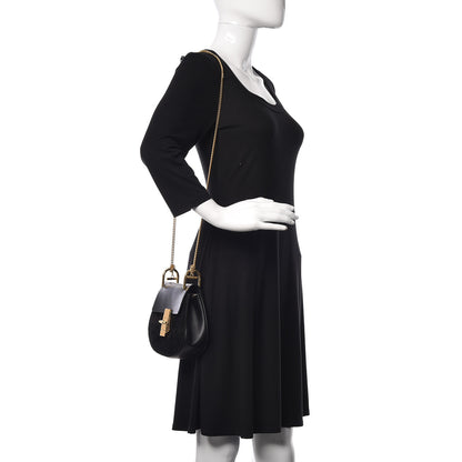 Chloe Suede Calfskin Mini Drew Shoulder Bag Black 2 of 10