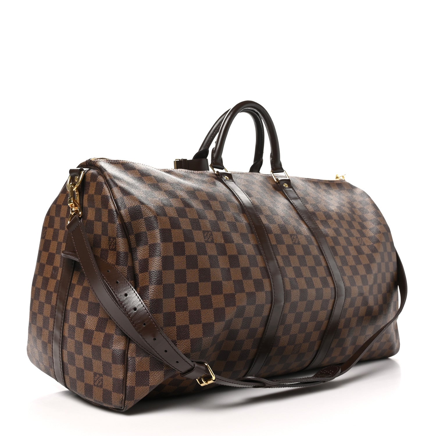 Louis Vuitton Damier Ebene Keepall Bandouliere 55 2 of 12
