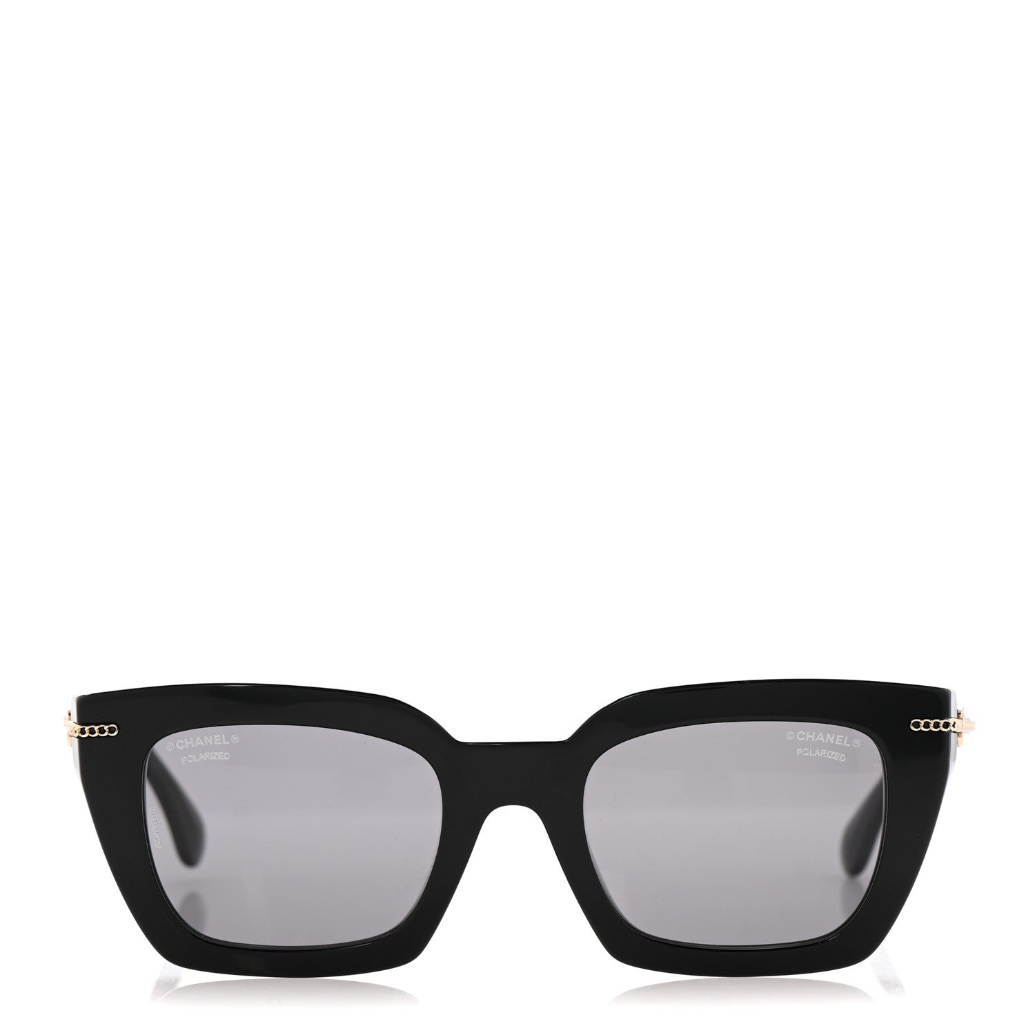 Chanel Acetate Square Sunglasses 5509-A Black 2 of 8