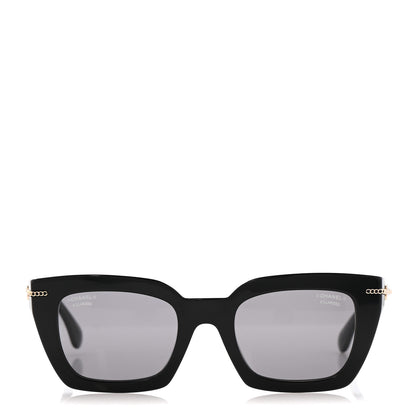 Chanel Acetate Square Sunglasses 5509-A Black 2 of 8