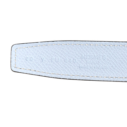 Hermes Swift Epsom 24mm H Belt 80 Bleu Saphir Bleu Brume 3 of 5
