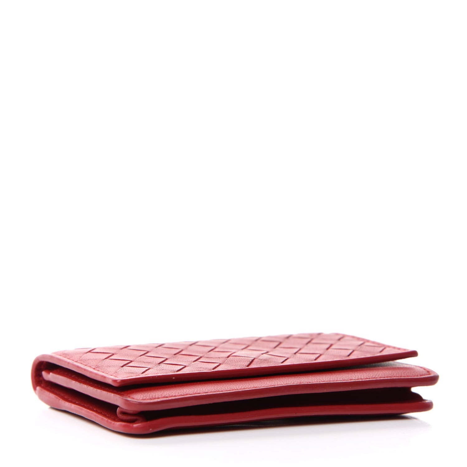 Bottega Veneta Nappa Intrecciato Card Holder China Red 4 of 8