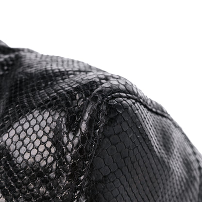 Jimmy Choo Snakeskin Shoulder Bag Black 7 of 10
