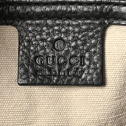Gucci Calfskin Bamboo Handle Tote Black 6 of 10