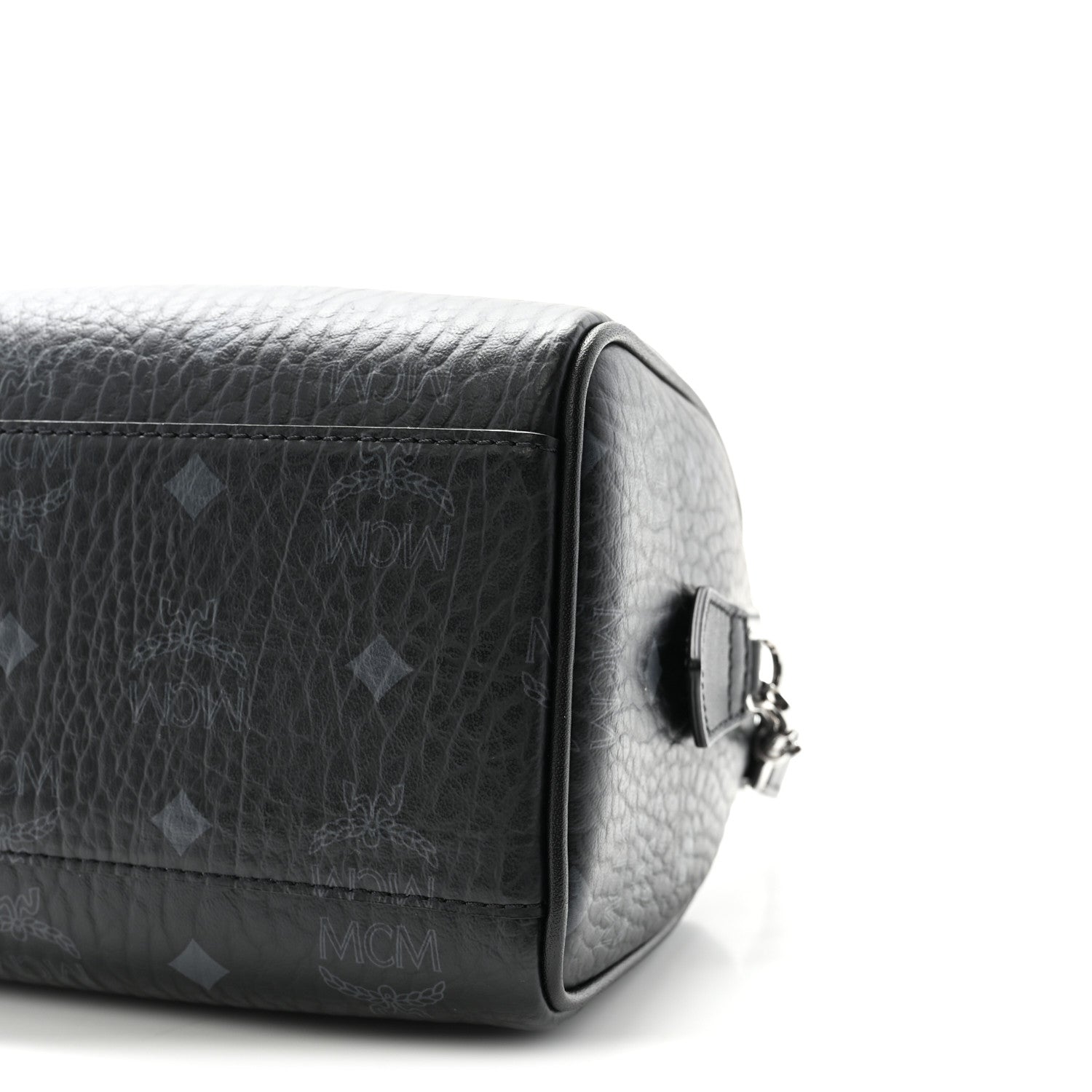 MCM Visetos Small Ella Boston Bag Black 9 of 9
