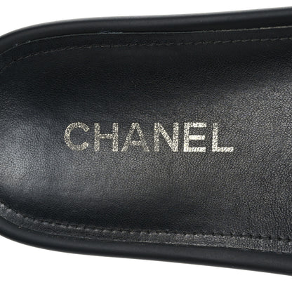 Chanel Lambskin Pearl Beaded Woven Slides 41 Black 11 of 17