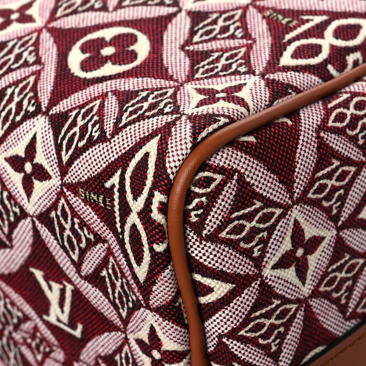 Louis Vuitton Jacquard Since 1854 Speedy Bandouliere 25 Bordeaux 10 of 11