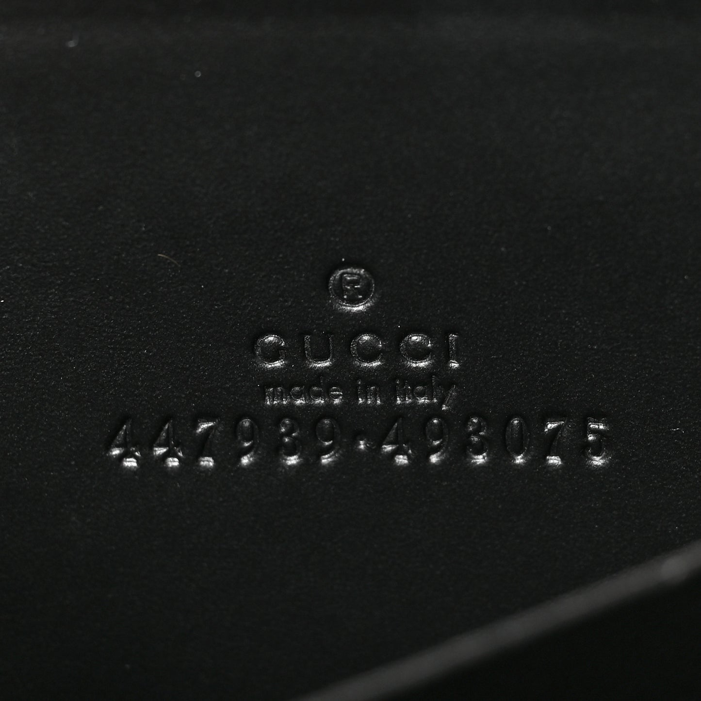 Guccissima Zip Around Card Case Black