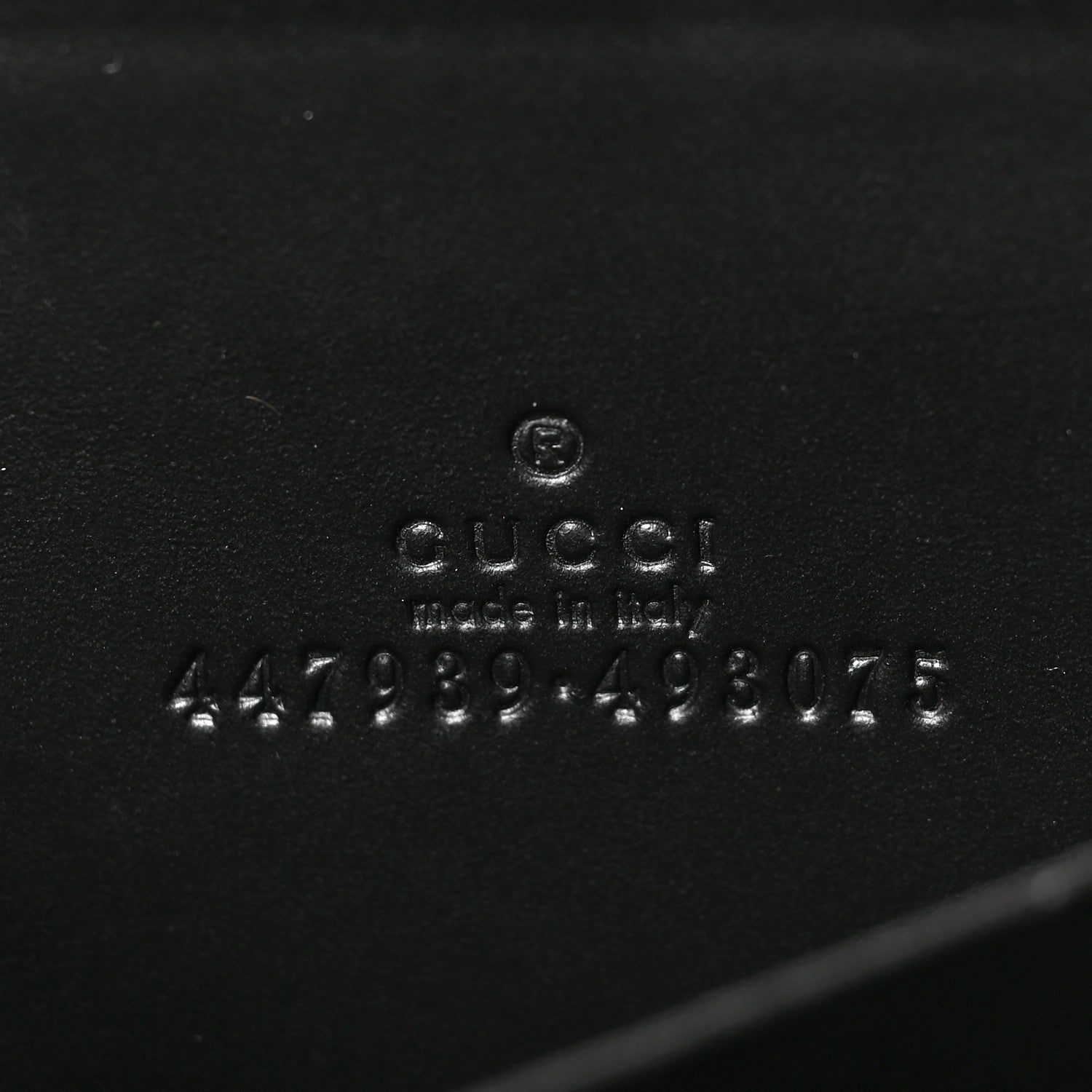 Gucci Guccissima Zip Around Card Case Black 6 of 6