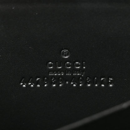 Gucci Guccissima Zip Around Card Case Black 6 of 6