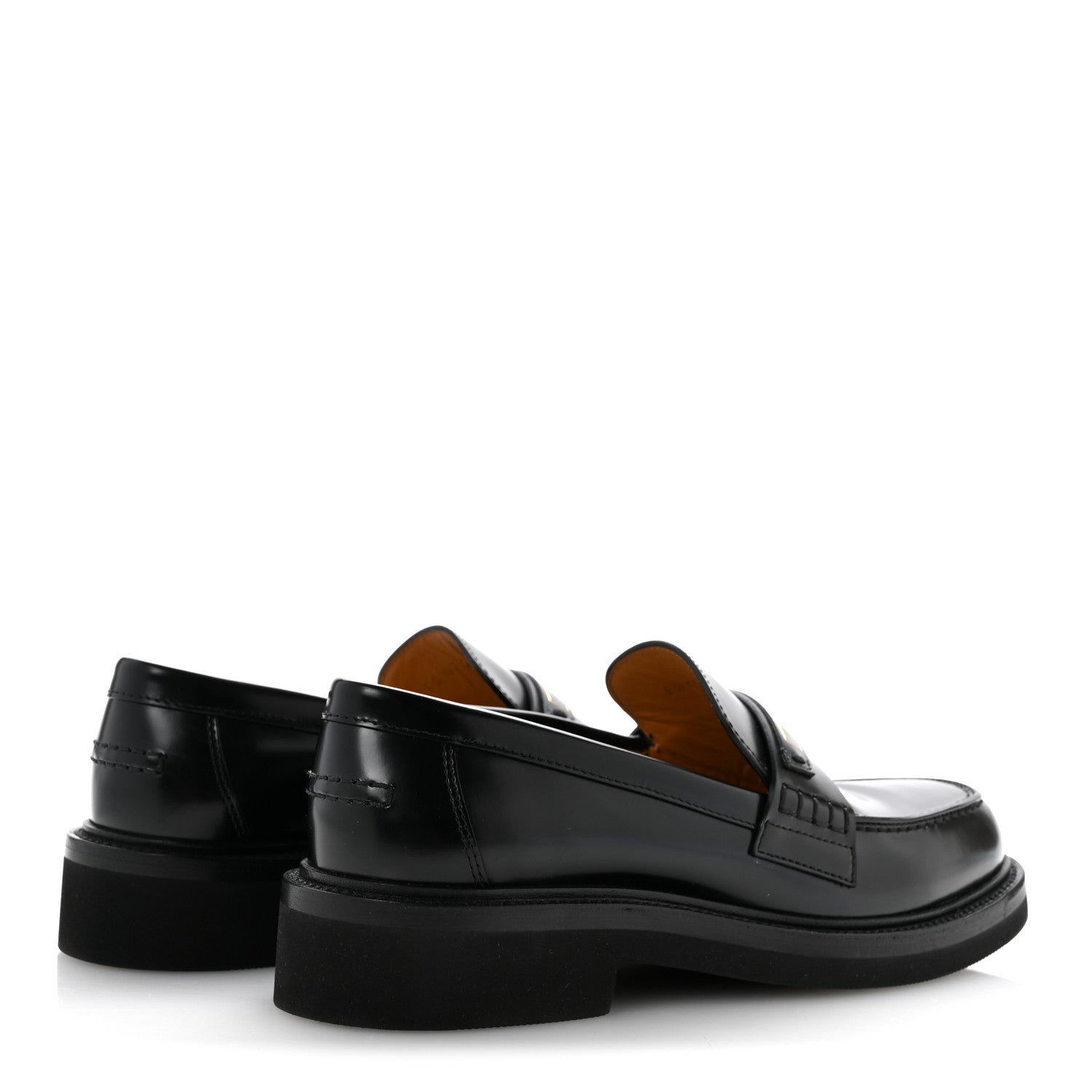 Christian Dior Brushed Calfskin Boy Loafers 37.5 Black 5 of 10