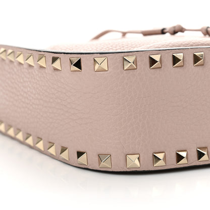 Valentino Garavani Grained Calfskin Rockstud Bucket Bag Poudre 8 of 9