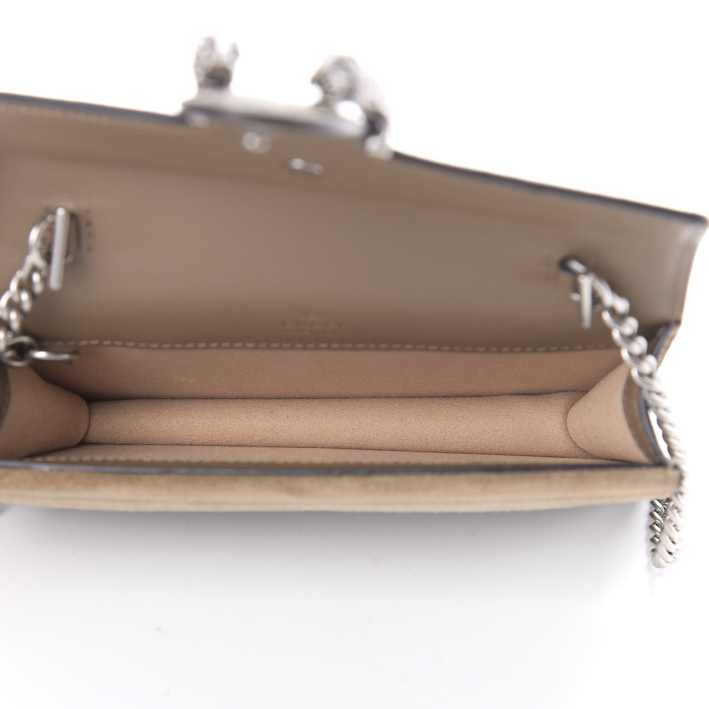 GG Supreme Monogram Super Mini Dionysus Shoulder Bag Taupe
