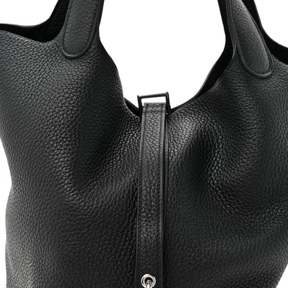 Hermes Taurillon Clemence Picotin Lock 22 MM Black 8 of 11