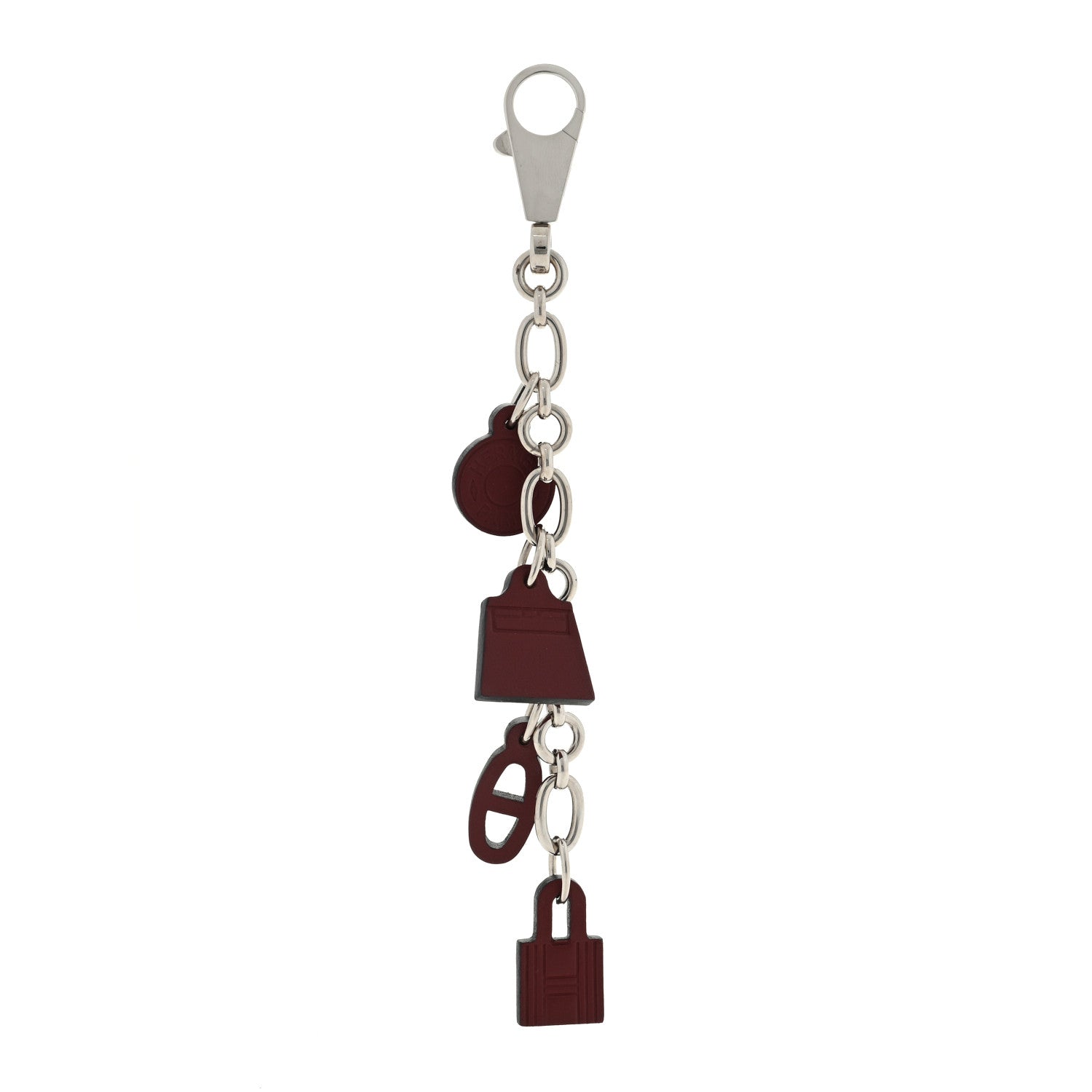Hermes Barenia Breloque Olga Amulette Bag Charm Rouge H 1 of 3