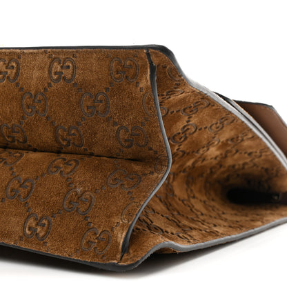Gucci Suede GG Debossed Large Dionysus Shoulder Bag Brown 9 of 9