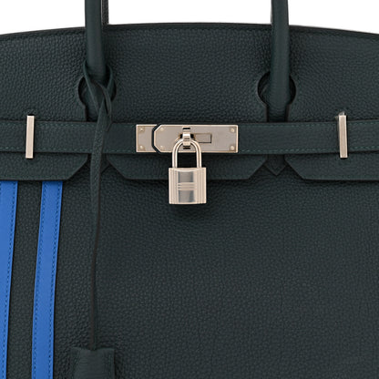 Hermes Togo Swift Officier Birkin 30 Vert Cypress Bleu Zellige 8 of 11