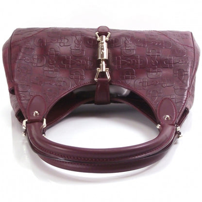 Gucci Leather Embossed Glam Bardot Tote 5 of 8