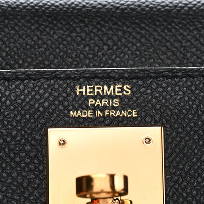 Hermes Epsom Kelly Sellier 28 Black 6 of 11