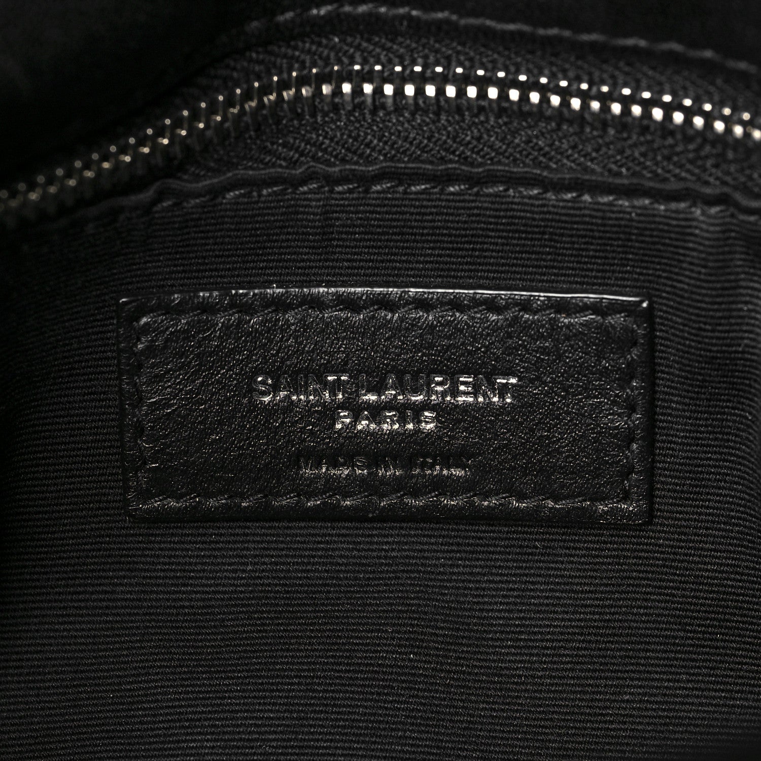 Saint Laurent Lambskin Quilted Small Loulou Puffer Monogram Chain Satchel Black 6 of 7
