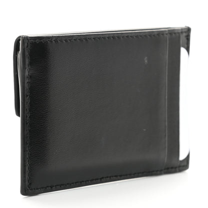 Saint Laurent Calfskin Uptown Monogram Card Case Black 3 of 10