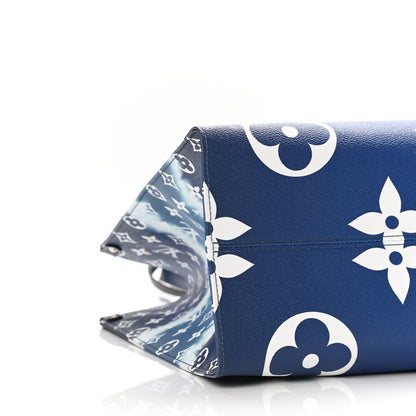 Louis Vuitton Monogram Escale Onthego GM Blue 8 of 9