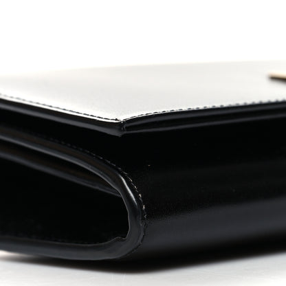 Saint Laurent Glossy Calfskin Monogram Chain Wallet Black 9 of 10