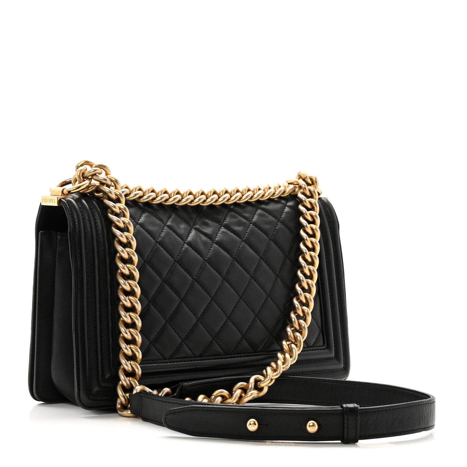 Chanel Calfskin Quilted Medium Boy Flap Black 3 of 11