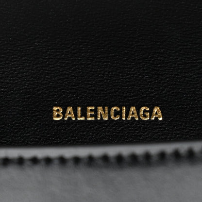 Balenciaga Shiny Box Calfskin Small Hourglass Top Handle Bag Black 5 of 8