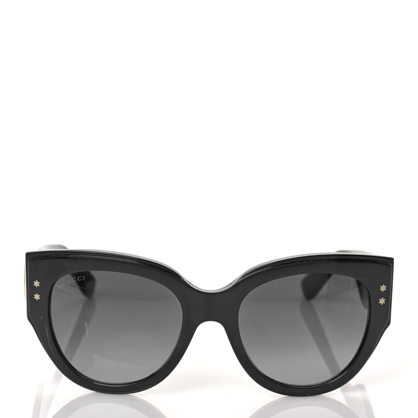 Acetate Oversized Rectangle Frame Web Sunglasses GG3864/S Black