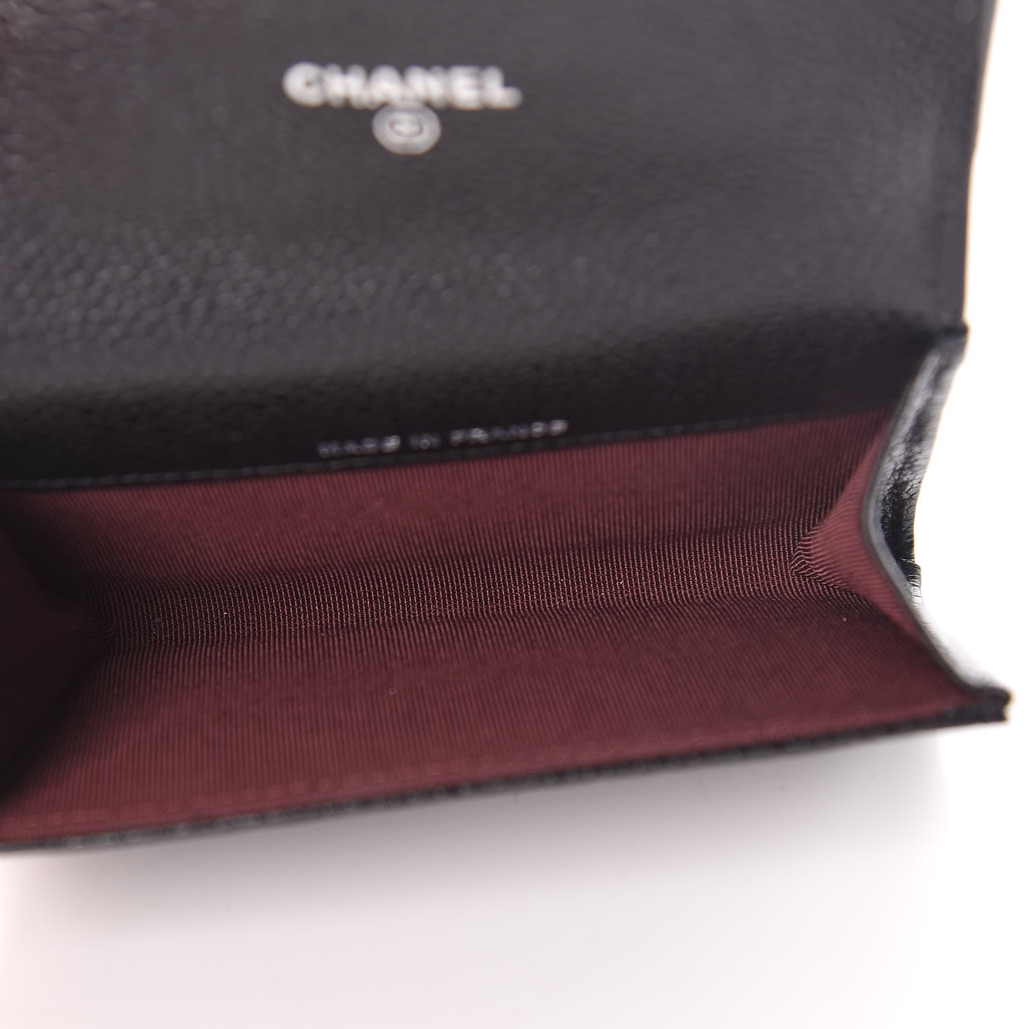 Chanel Caviar Quilted Flap Card Holder Wallet Black 5 of 9