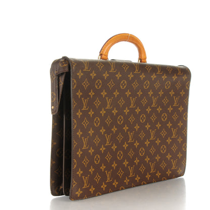 Louis Vuitton Monogram Serviette Fermoir Briefcase 3 of 9