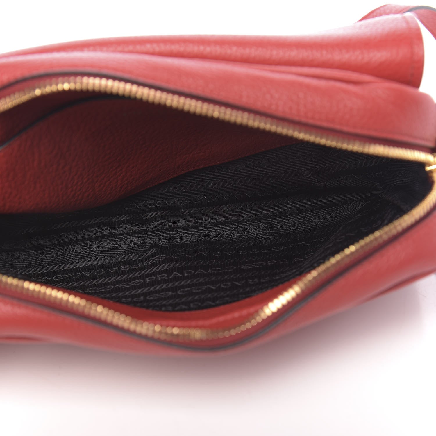 Prada Vitello Phenix Flap Crossbody Rosso 5 of 10