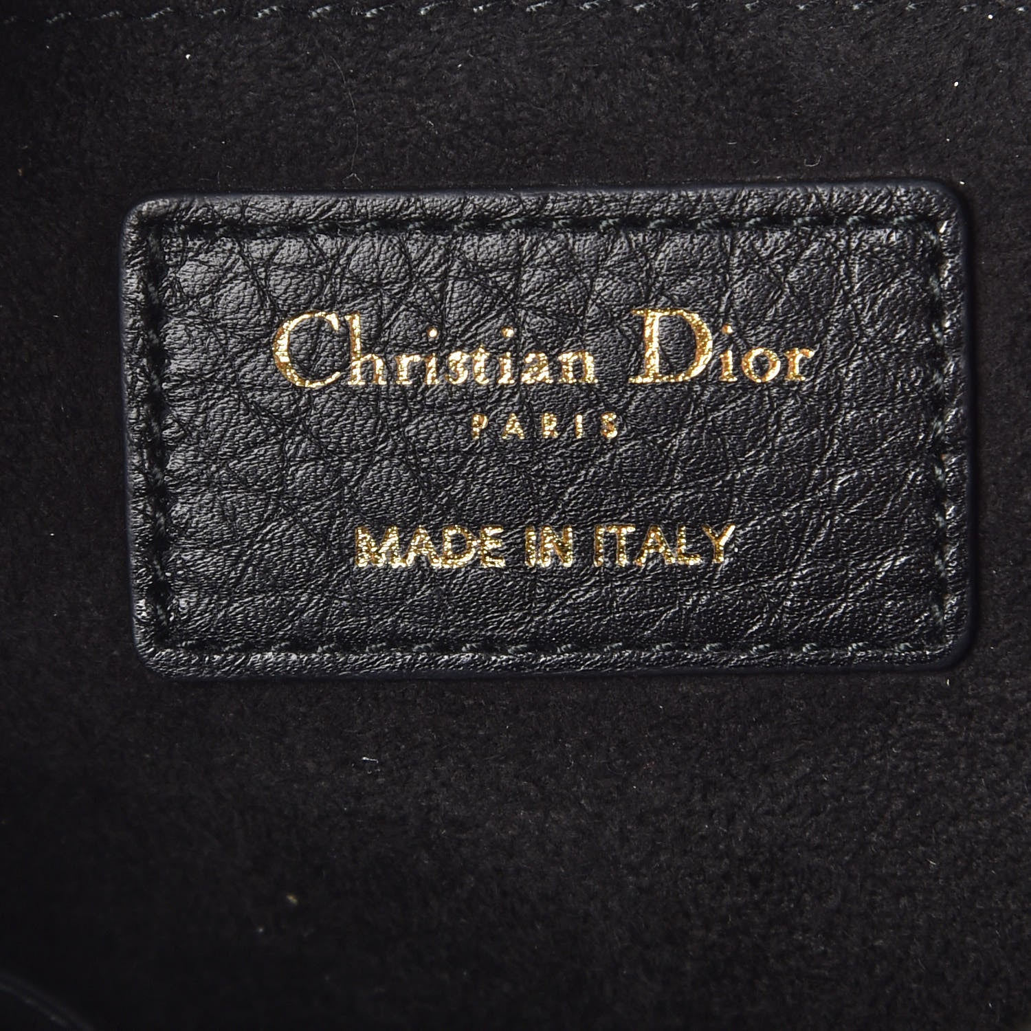 Christian Dior Grained Calfskin Cannage Small Supple Lady Dior Black 8 of 9