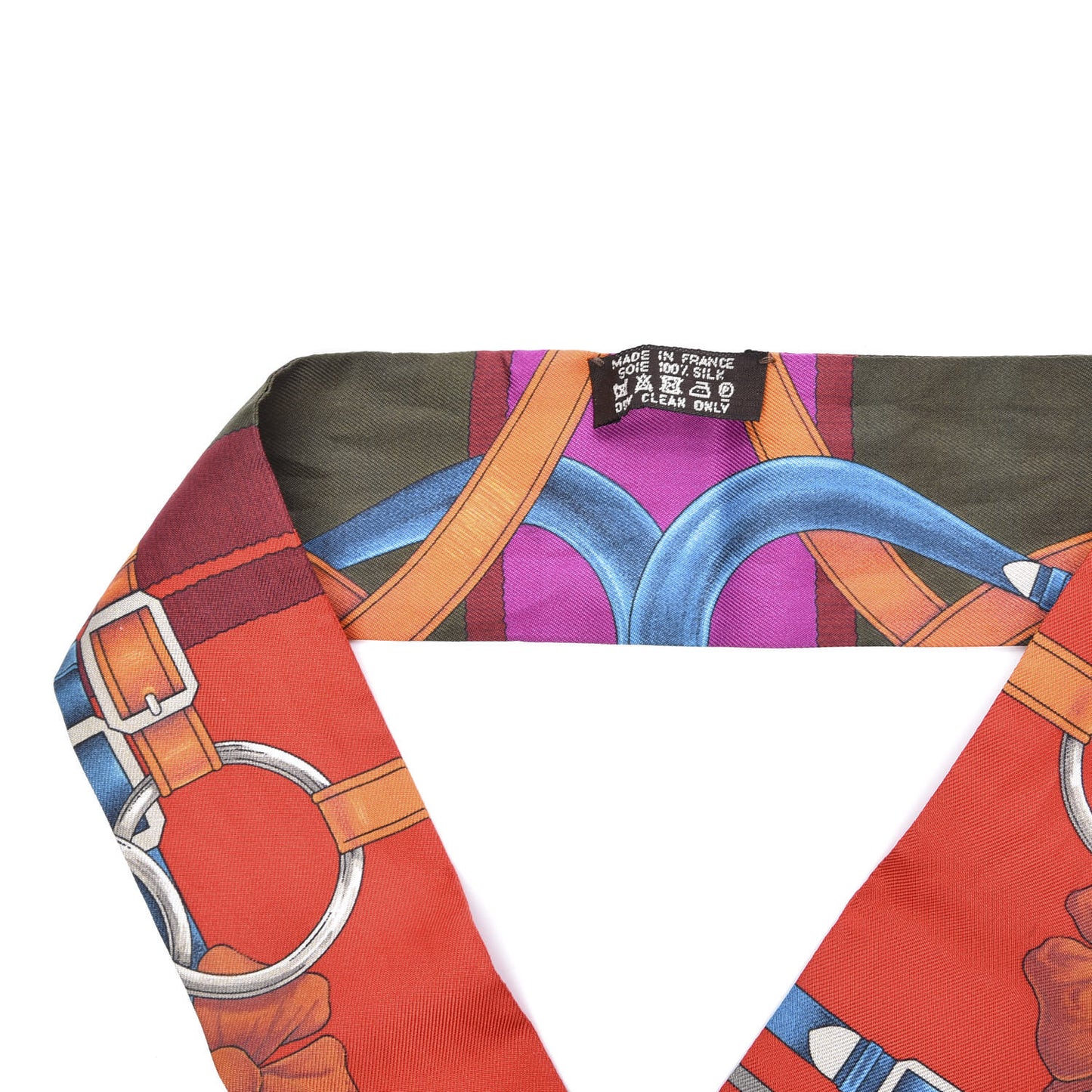Silk Grand Manege Twilly Rouge Orange Fuchsia