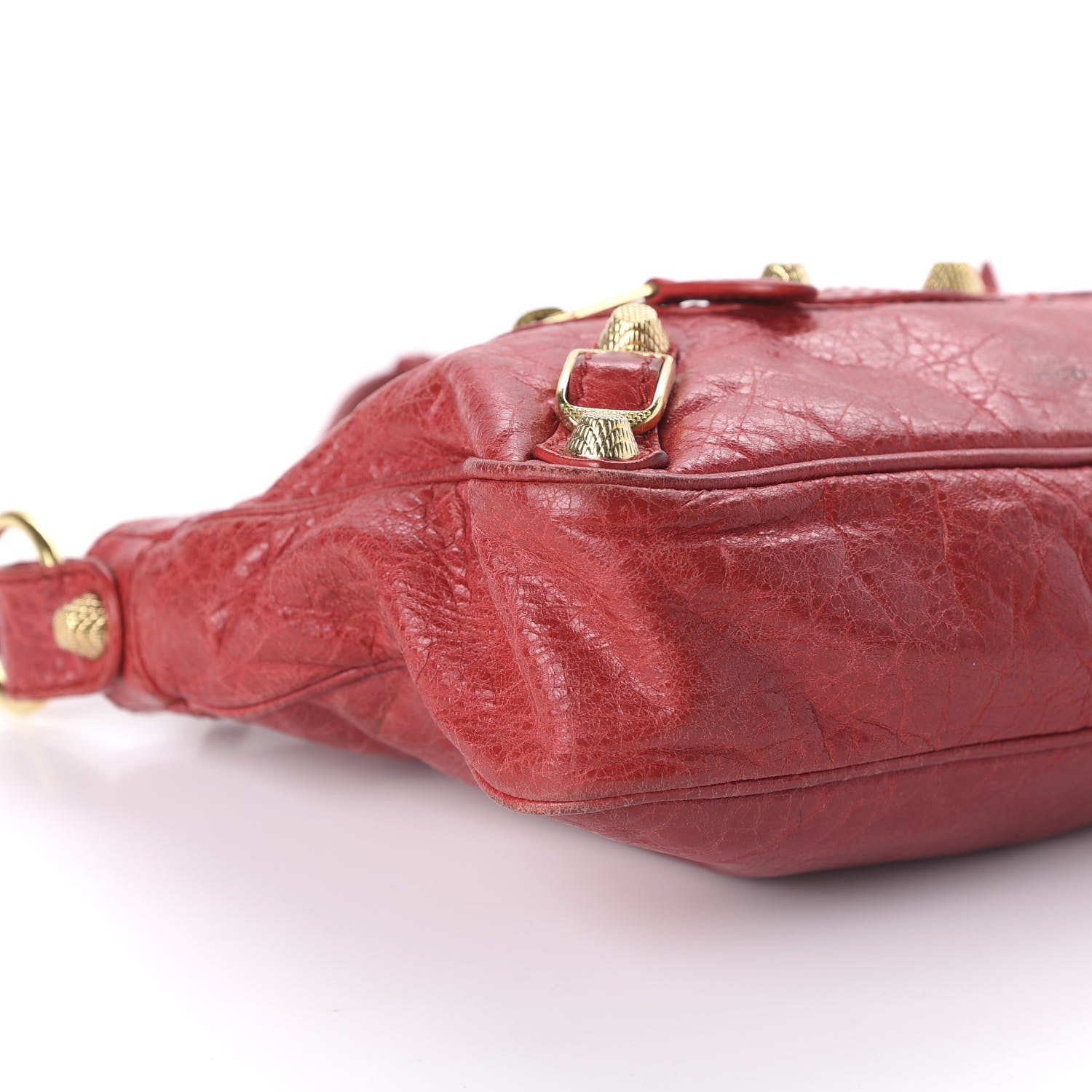 Balenciaga Agneau Giant 12 Gold Hardware Hip Rouge Cardinal 6 of 11