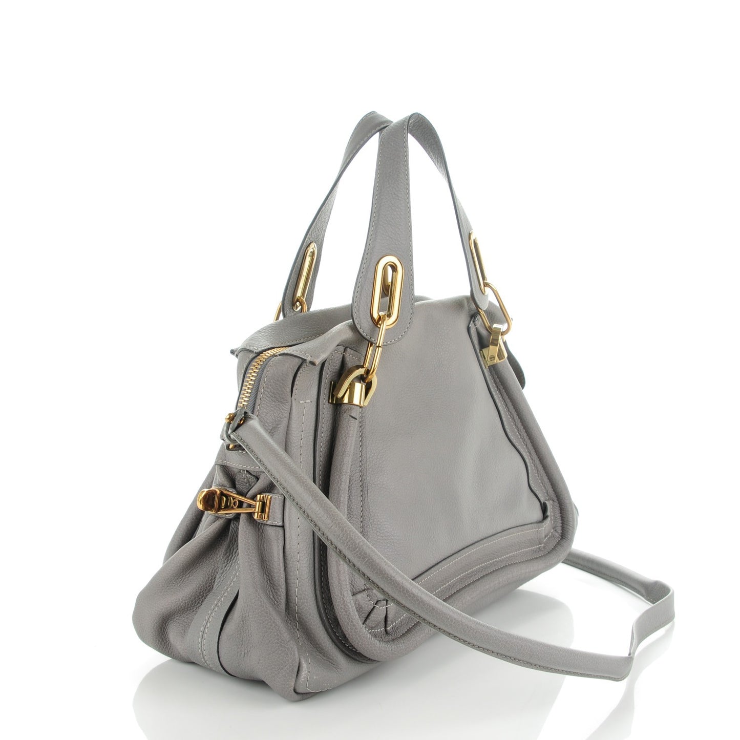 Calfskin Small Paraty Cashmere Grey