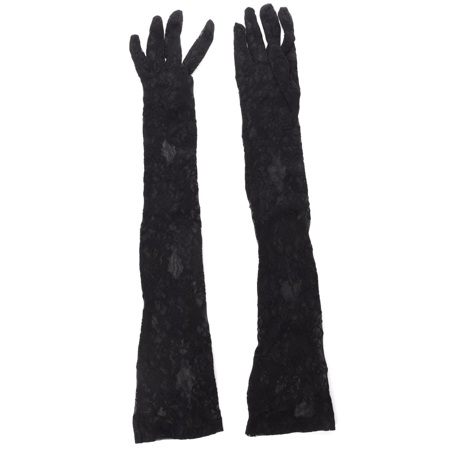 Gucci Lace Gloves 7 Black 2 of 4