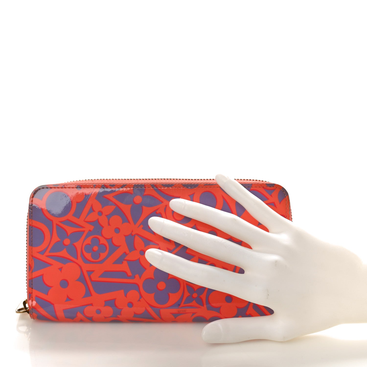 Louis Vuitton Patent Sweet Monogram Zippy Wallet Corail 2 of 12
