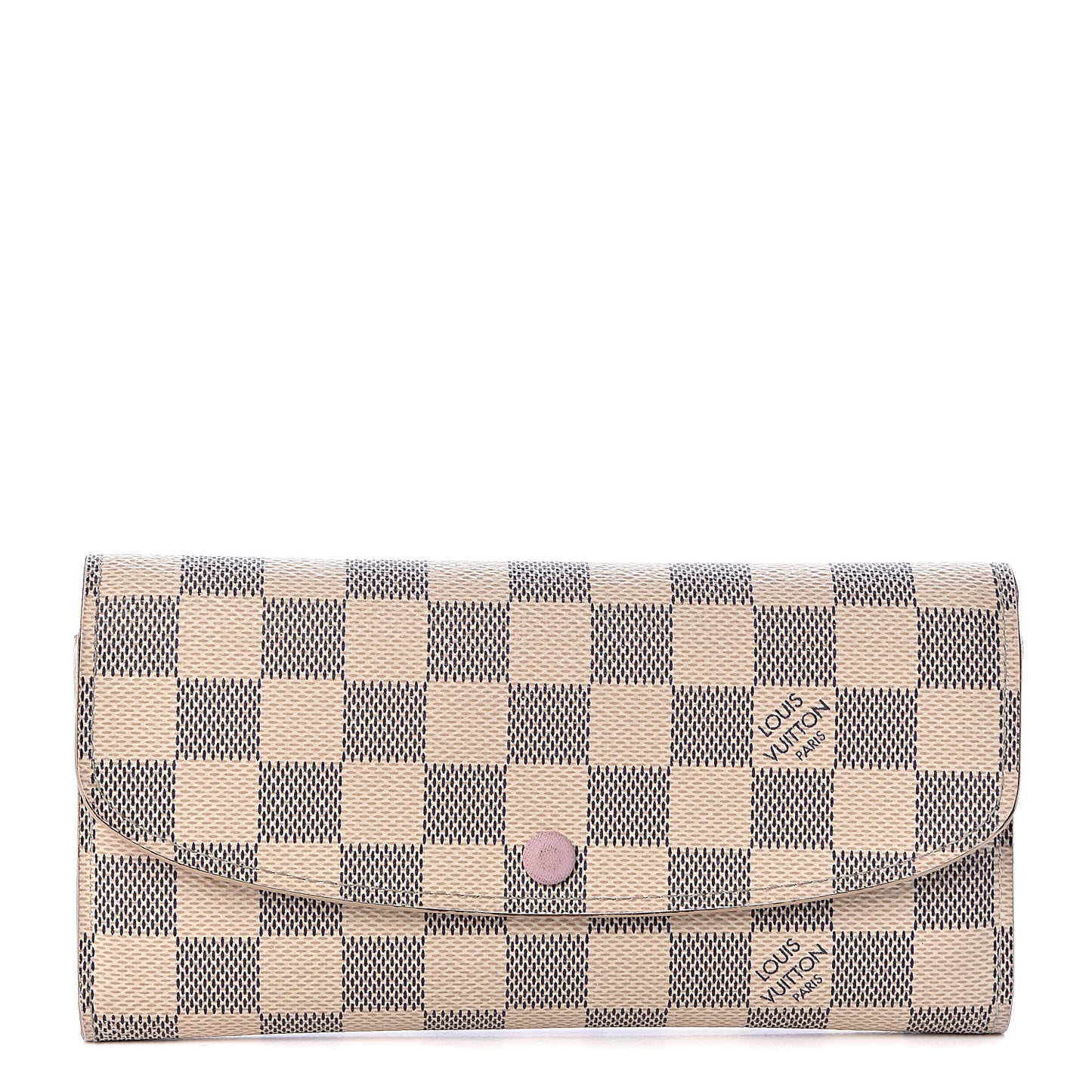 Damier Azur Emilie Wallet Rose Ballerine
