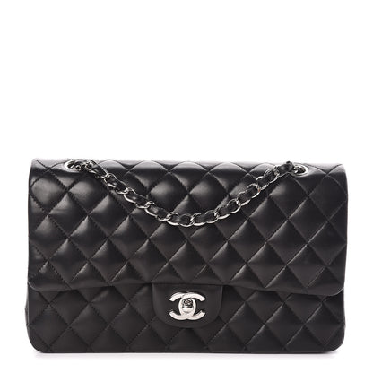 Chanel Lambskin Quilted Medium Double Flap Black 1 of 13